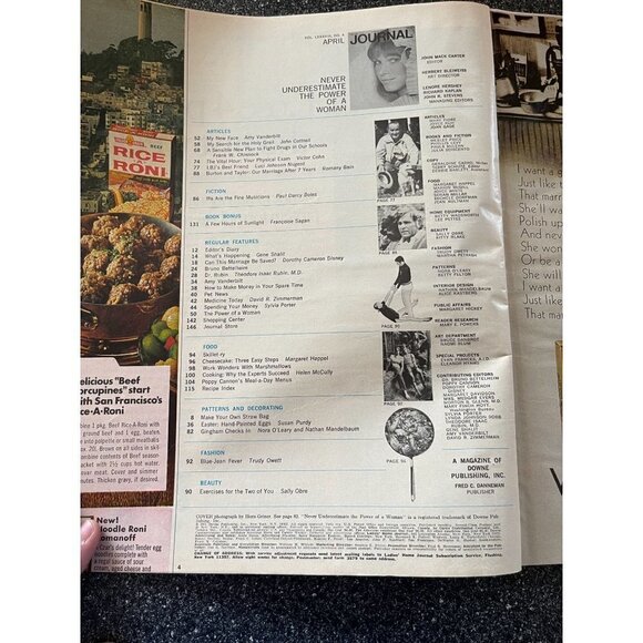 Ladies Home Journal Magazine April 1971 Amy Vanderbilt - Picture 7 of 15